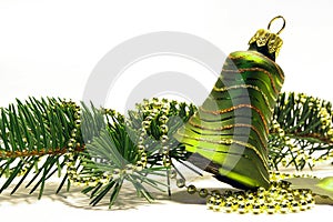 Christmas tree and broken bell