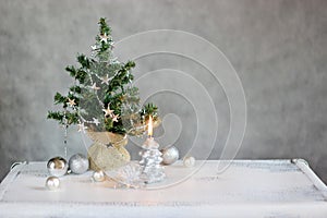 Christmas tree with candle