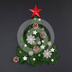 Christmas tree card