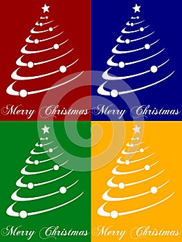 Vianočný stromček karty 