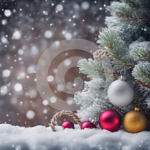 Christmas tree, carols gingerbread, candies, snowman, online Christmas card, generated using AI artificial intelligence