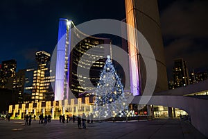 Christmas Tree and Cavalcade of Lights in Nathan Phillips Square.