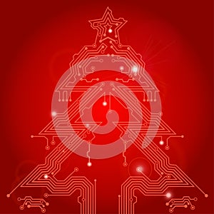 Christmas Tree from circuit board