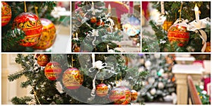 Christmas tree collage