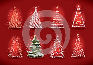 Christmas tree collection.