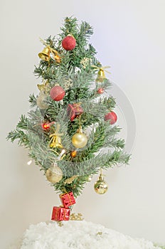 Christmas Tree with colorful ornament