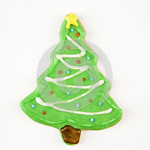 Christmas tree cookie.