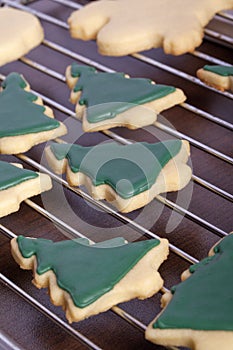 Christmas tree cookies