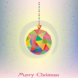 Christmas tree Decoration Ball hipster geometric s