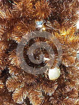 Christmas  tree decoration with ornaments