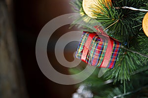 Christmas  tree decoration with ornaments