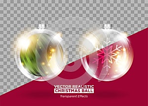 Christmas Tree Decoration. Vector Xmas Bauble.