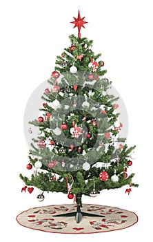 Christmas tree with decorations