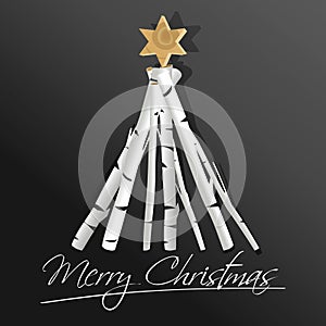 Christmas tree design - holiday background