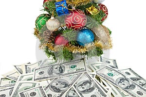 Christmas tree&dollars-1