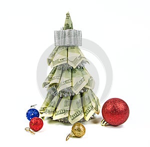Christmas tree by dollars