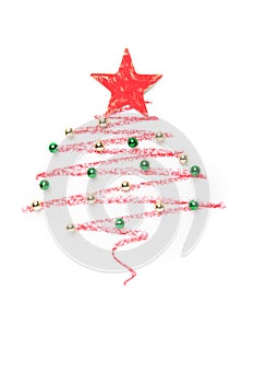 A Christmas Tree Drawn