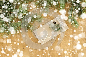 Christmas tree frame and envelope