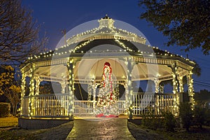 Christmas Tree and Gazebo