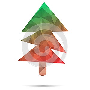 Christmas tree geometric polygon