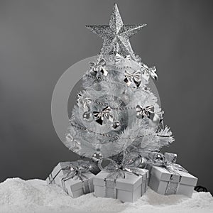Christmas tree and gifts