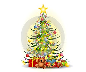 Christmas Tree Gifts Clip Art