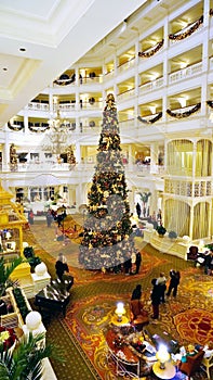 The Christmas Tree at Grand Floridian Hotel's Lobby