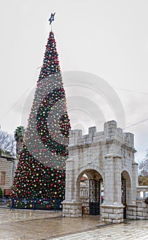 Christmas tree, Greek Orthodox Church of the Annunciation, Nazareth