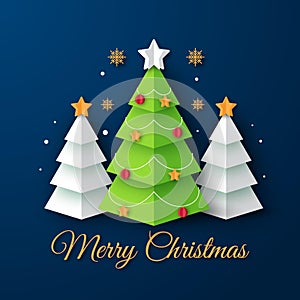 Christmas Tree Greeting Card for print or web