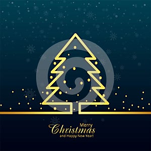 Christmas Tree Greeting Card for print or web