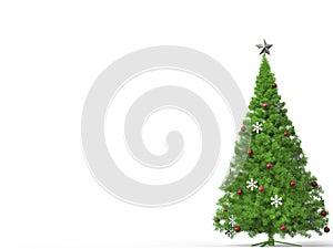 Christmas tree - greeting card template