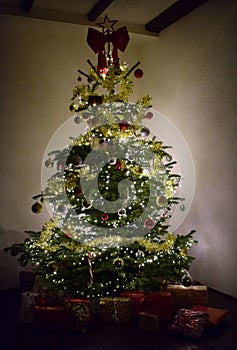 Christmas tree at home