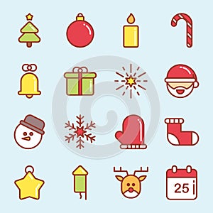 Christmas tree icon collection