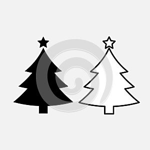 Christmas tree icon