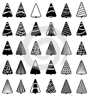 Christmas Tree Icon set