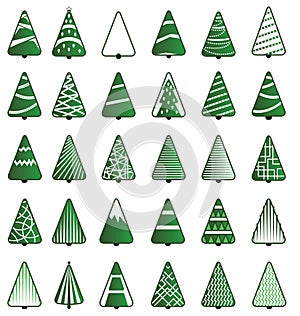 Christmas Tree Icon set