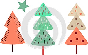 Christmas Tree Illustrations 1