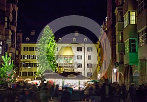 Christmas tree in Innsbruck