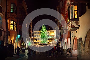 Christmas tree in Innsbruck