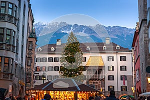 Christmas tree in Innsbruck