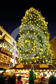 Christmas tree in Innsbruck