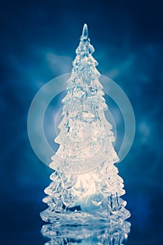 Christmas tree lamp blue light
