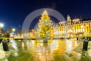 Albero di natale la luce 