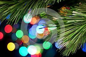 Christmas Tree Lights Background