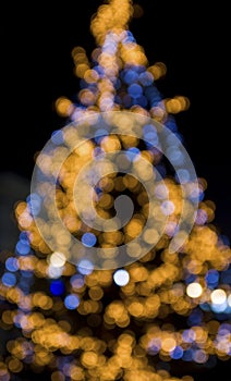 Christmas tree lights background