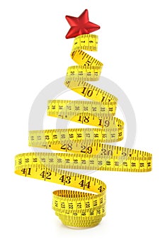 Christmas tree measure tape