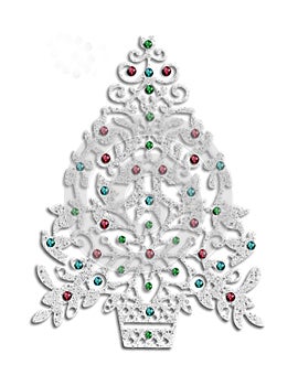 Árbol de navidad estilo lentejuela decoraciones 