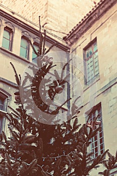 Christmas tree in Narbonne, France.