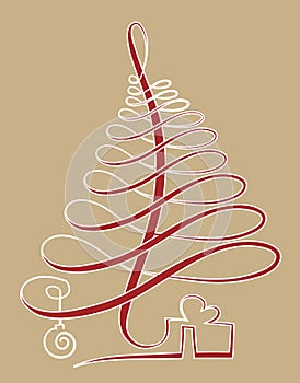 Christmas tree in one line