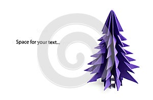 Christmas tree origami